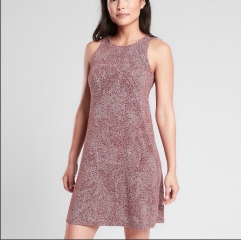Athleta Santorini Dress XS Red White